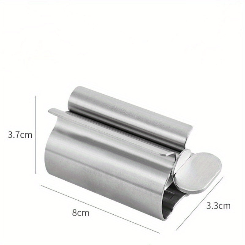 Bathroom Accessories Set Rolling Toothpaste Squeezer Tube Toothpaste Dispenser Toothbrush Holder Rack Stainless Steel Dispenser