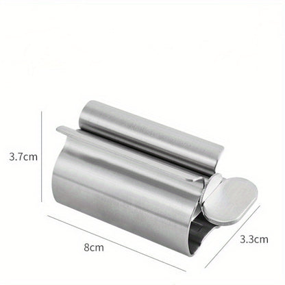 Bathroom Accessories Set Rolling Toothpaste Squeezer Tube Toothpaste Dispenser Toothbrush Holder Rack Stainless Steel Dispenser